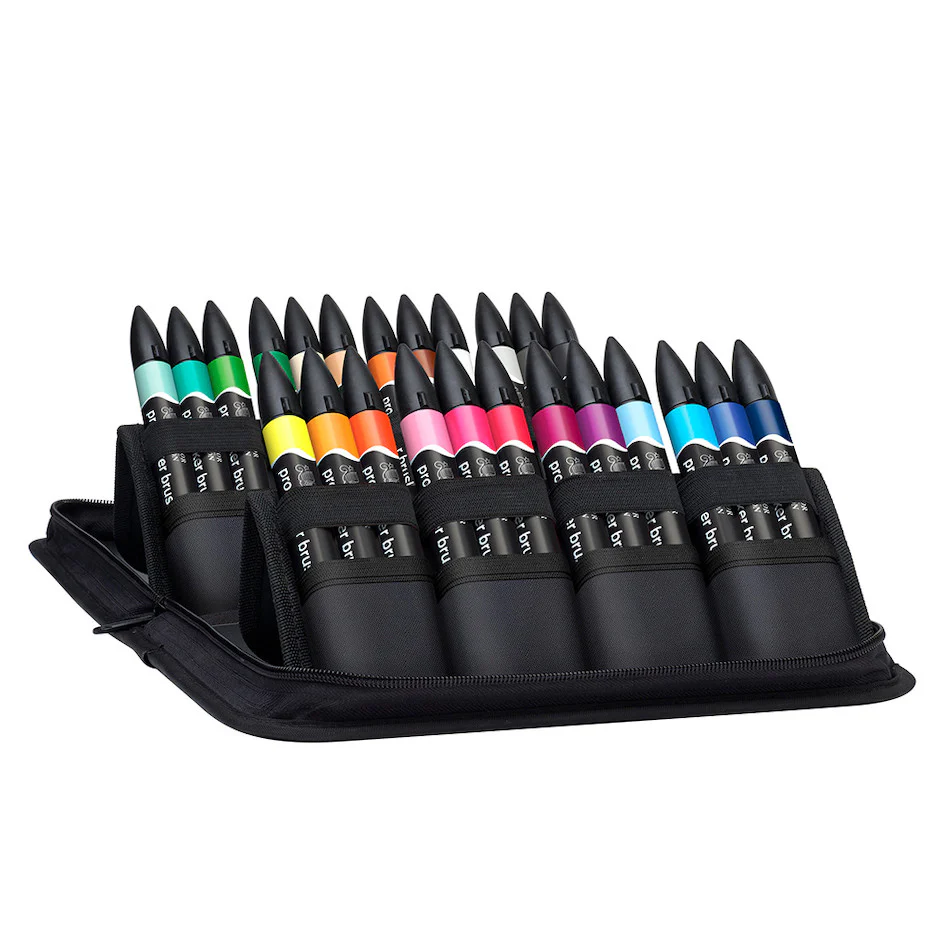 Winsor & Newton Promarker Brush Set of 24 Student Designer - Image 3