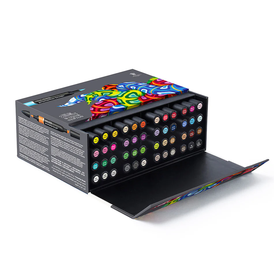 Winsor & Newton Promarker Brush Set of 48 Essential Collection
