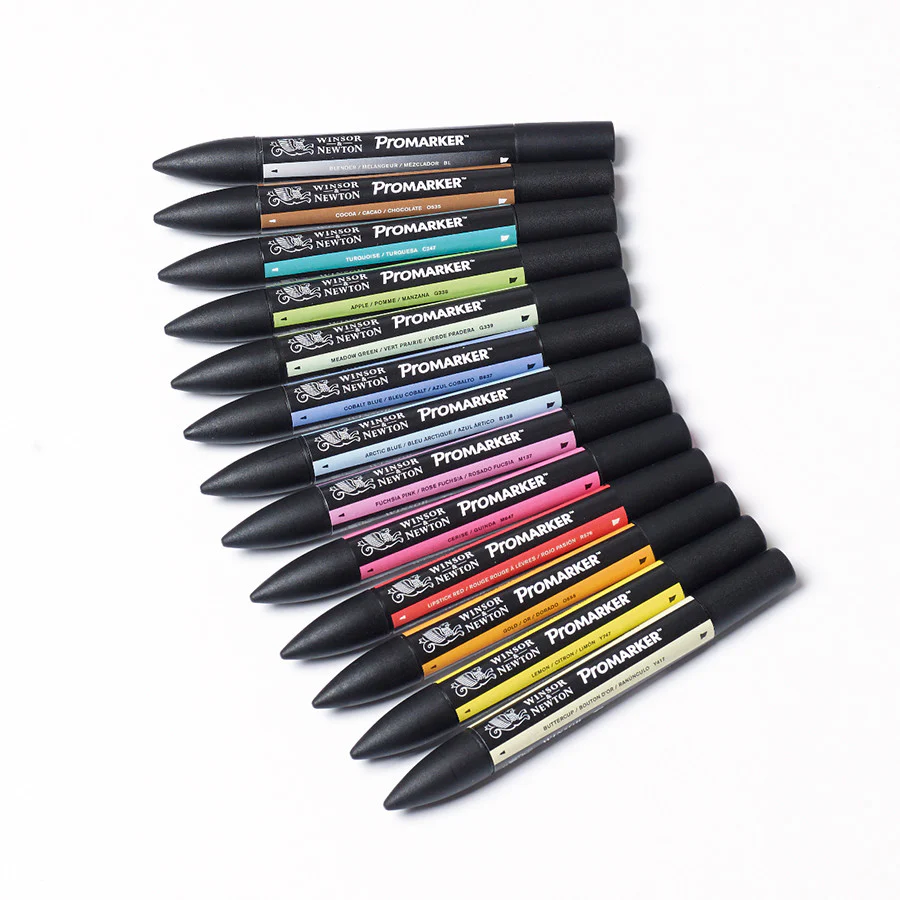 Winsor & Newton ProMarkers Set of 12+1 - Set 2 - Image 2