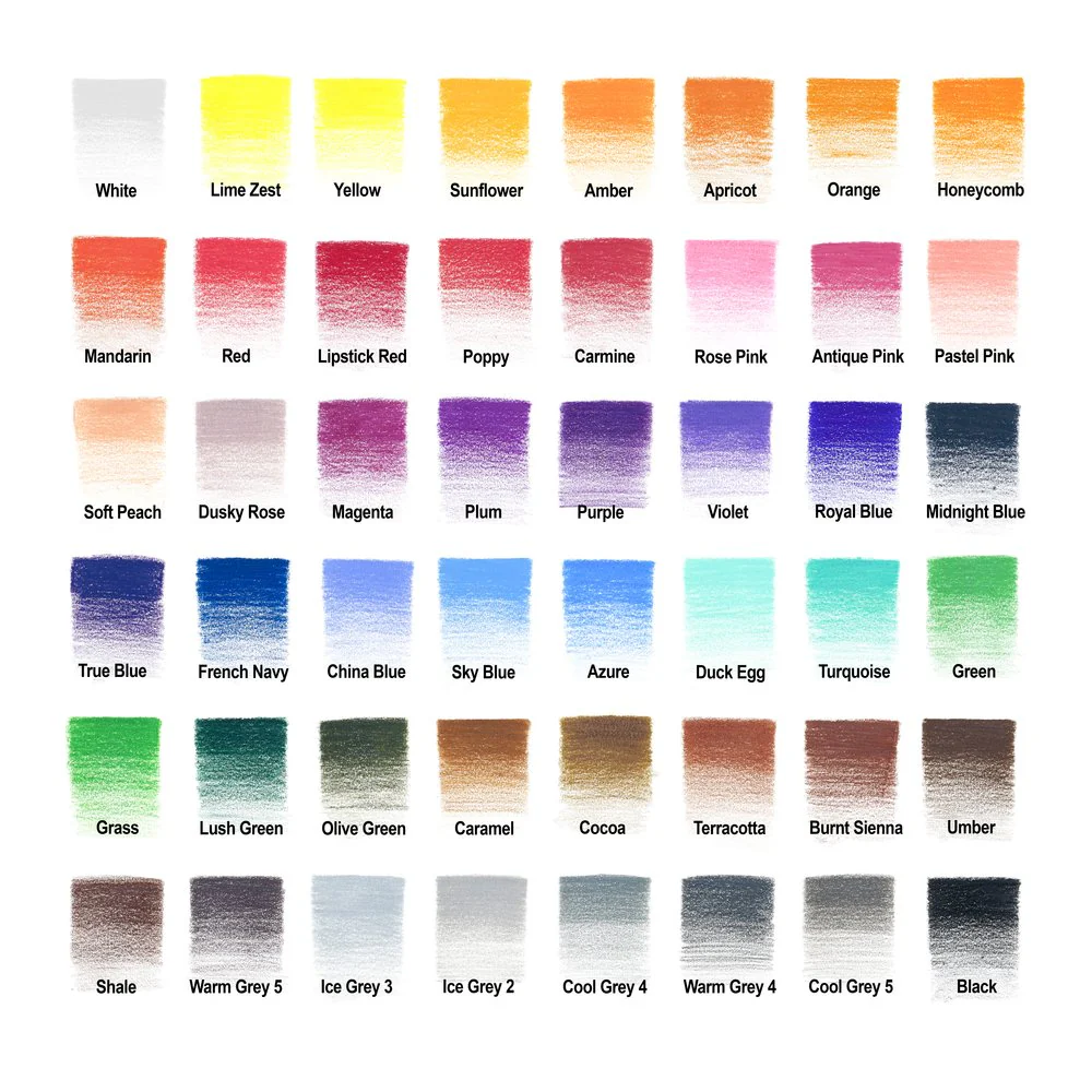 Winsor & Newton Studio Collection Coloured Pencils Assorted Tin of 48 - Image 2