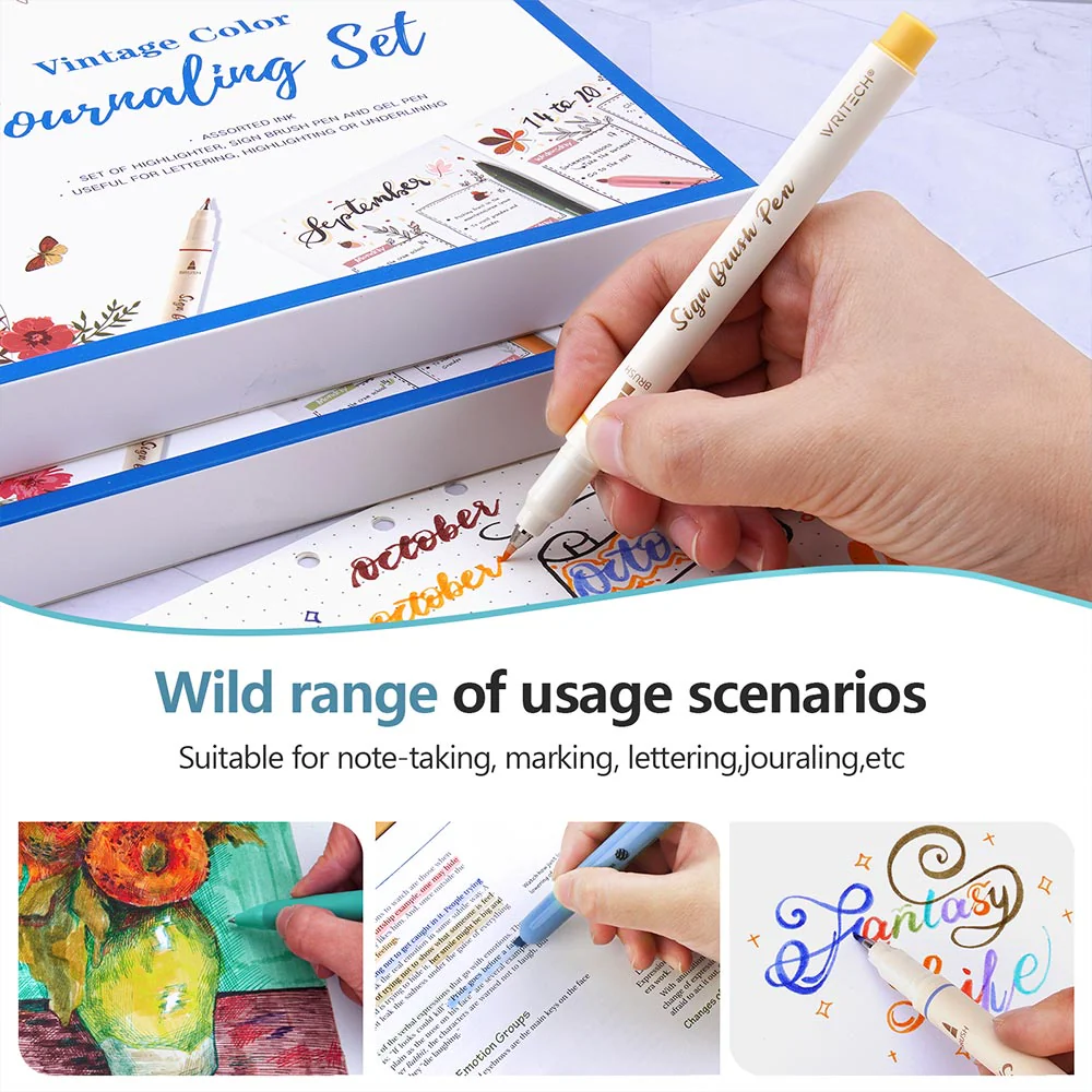 WRITECH 12 Piece Journal Set Mild Tones - Image 4