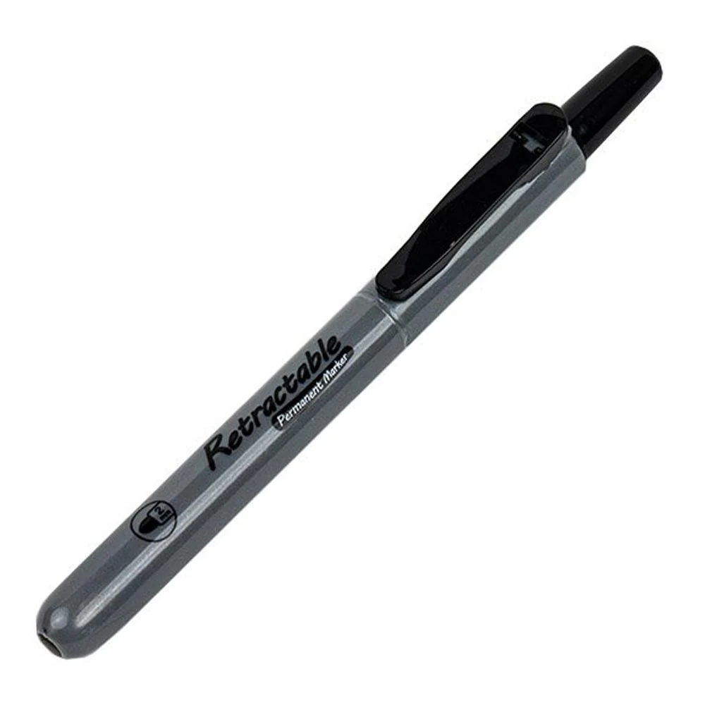 WRITECH Retractable Permanent Marker Pack of 6 Assorted Colours - Image 3