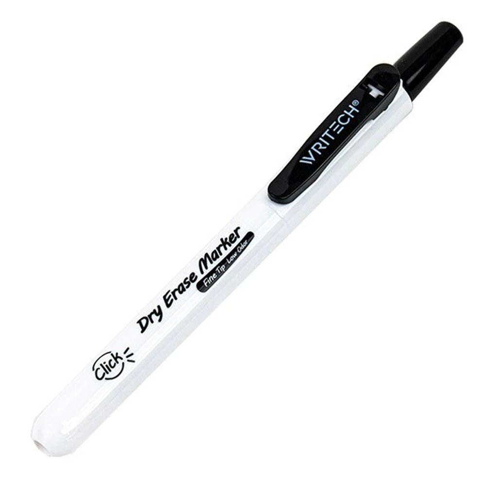 WRITECH Retractable Whiteboard Marker Pack of 6 Assorted Colours - Image 4