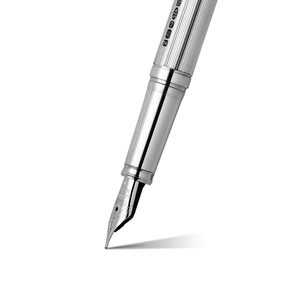 Yard O Led Pinstripe 72 Standard Sterling Silver Fountain Pen - Image 3