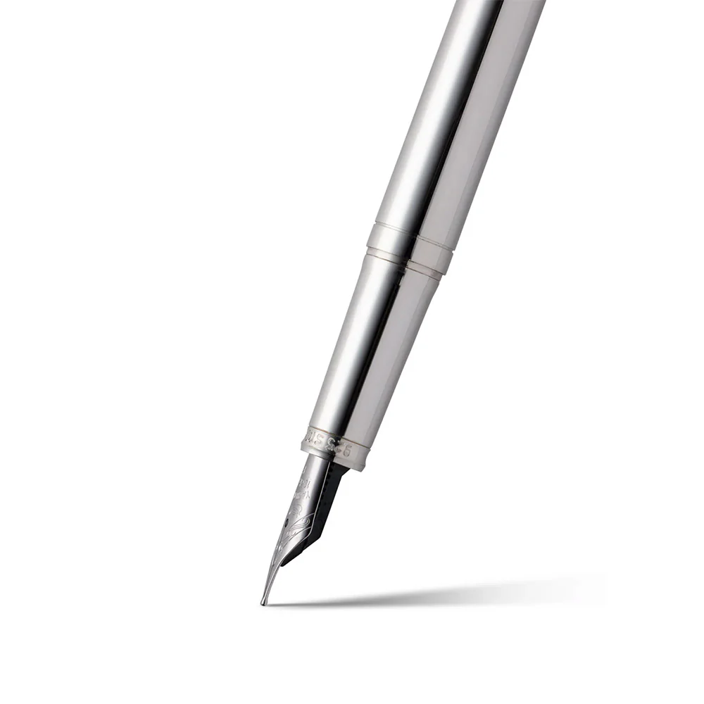 Yard O Led Viceroy Standard Plain Sterling Silver Fountain Pen - Image 2