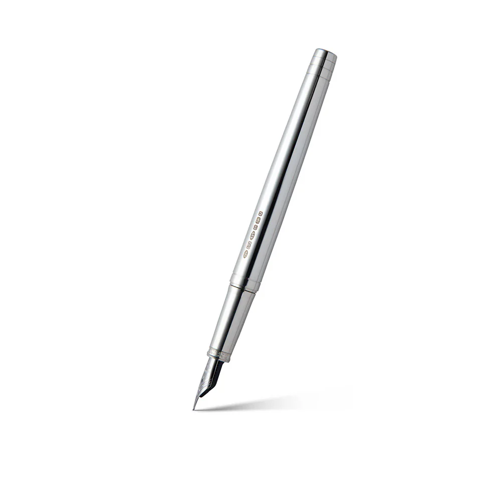 Yard O Led Viceroy Standard Plain Sterling Silver Fountain Pen - Image 3